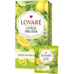 Lovare Green Tea Blend Citrus Melissa l 24 Tea Bags l 36g - Refreshing, Satisfying, And Aromatic - Perfect For Daily Use And - 1 of 1