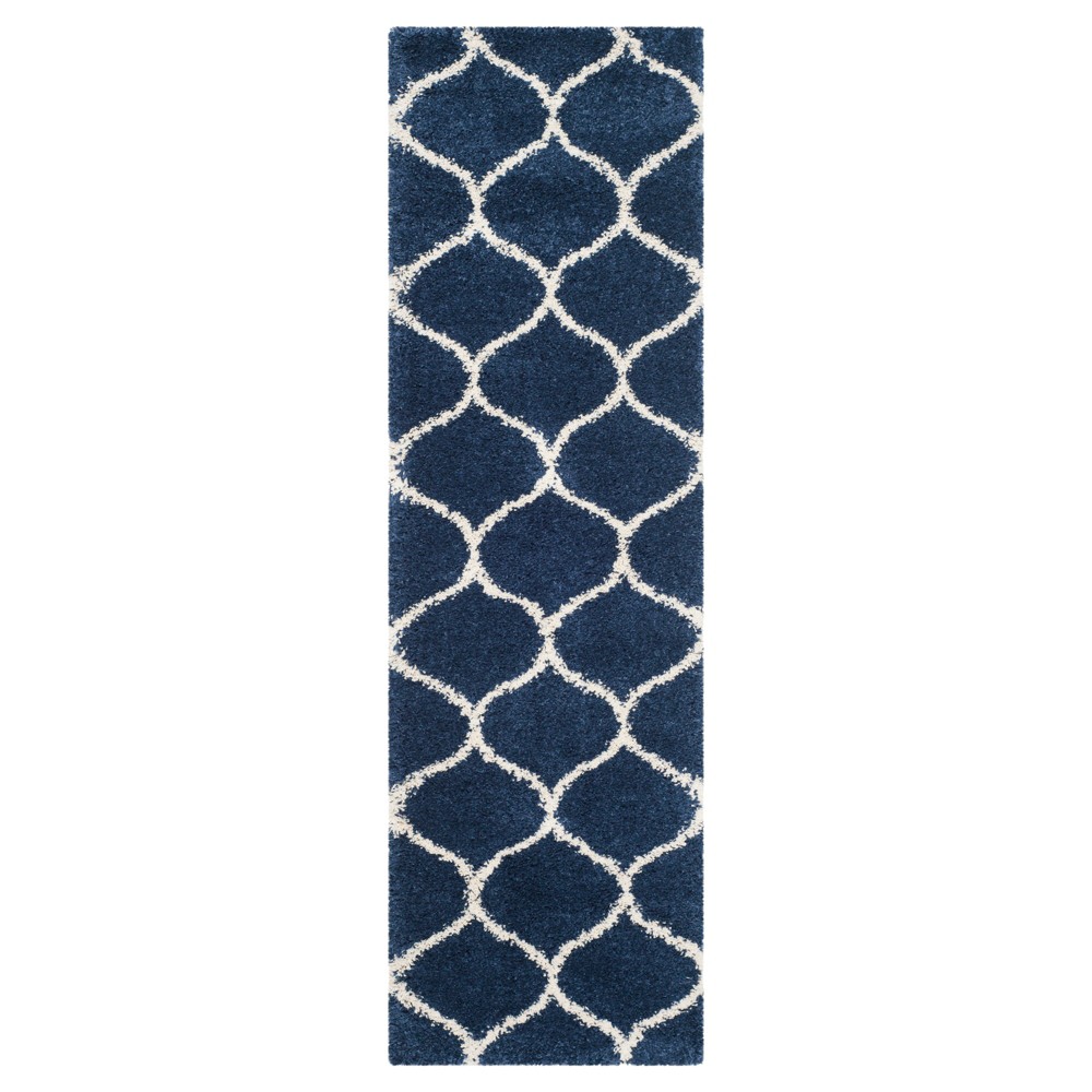 2'3inx8' Kamila Rug Navy/Ivory - Safavieh