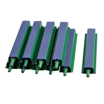 Unique Bargains Mineral Bubbles Air Stone Bar for Aquarium 4.6mm Diameter Green 10 Pcs