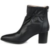 Journee Collection Womens Heddy Back Heel Zip Stacked Heel Booties - 2 of 4