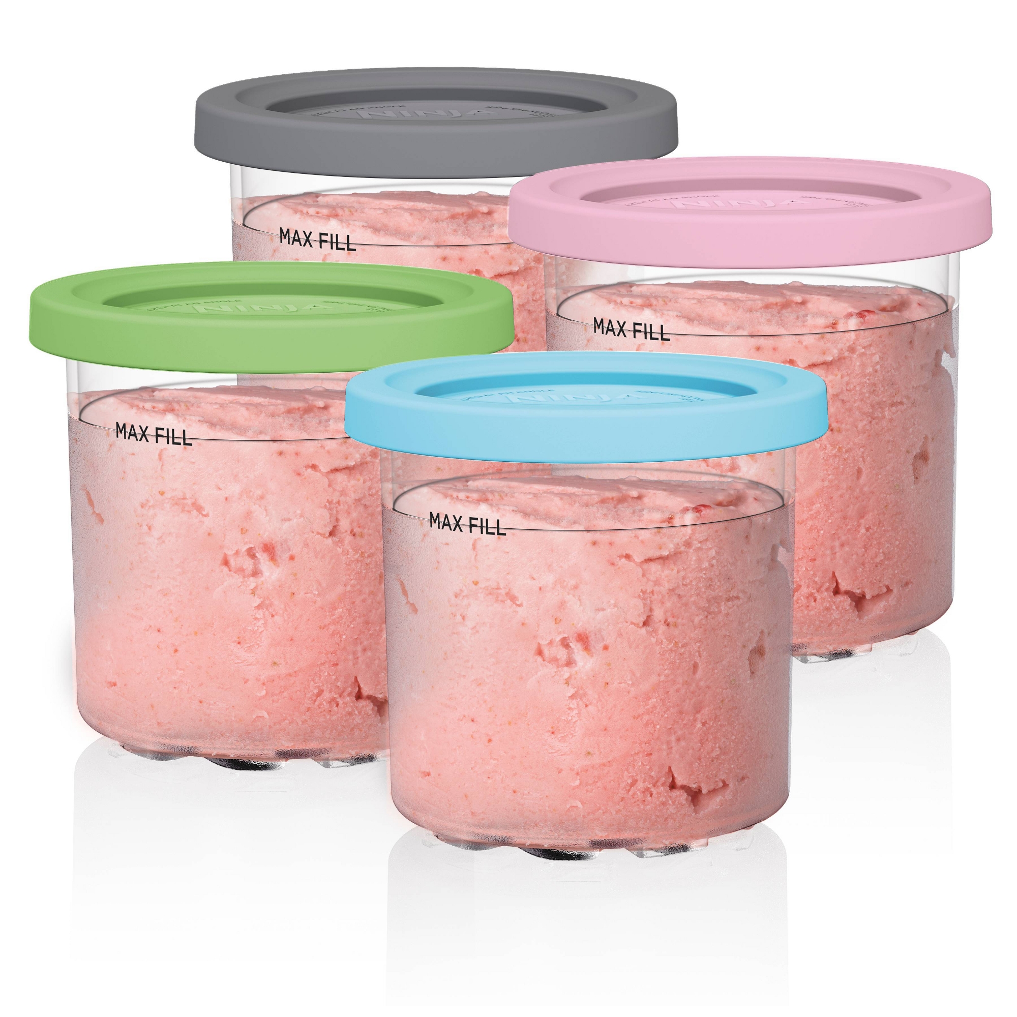 Ninja 4pc CREAMi Pints and Lids XSKPLD4BCD