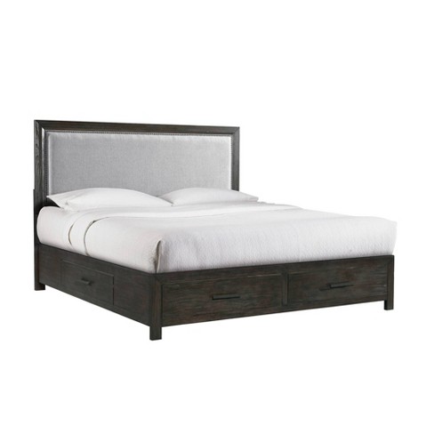 King 4 Drawer Holland Platform Storage Bed Toasted Walnut Picket House Furnishings Target