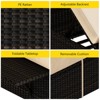 Patio Chaise Lounge Chair, Positions Adjustable Wicker Outdoor Lounge Chairs with Side Table for Poolside, Deck - 4 of 4