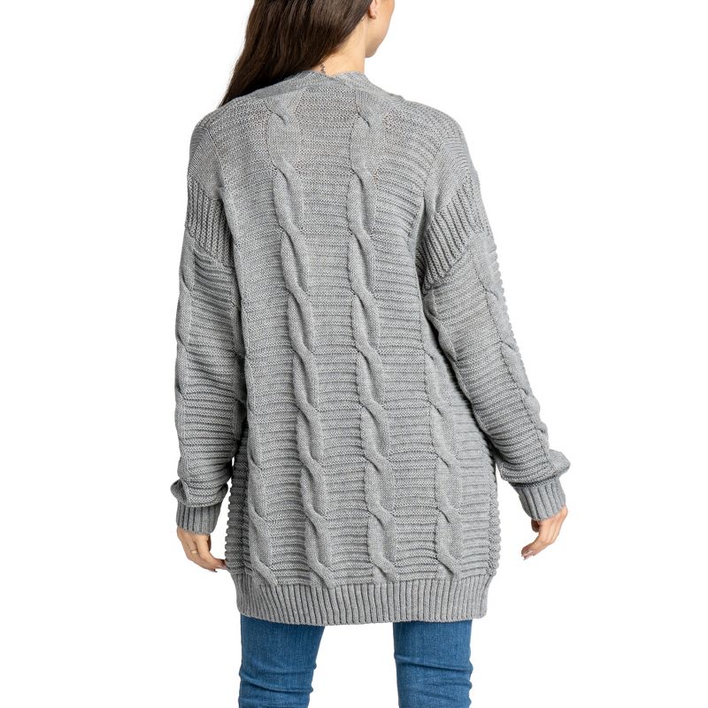 Allthreads Women's Aspen Midweight Cable Knit Cardigan, 3 of 5