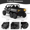Jojoka 24V Ride On Dump Truck for Kids, 2-Seater 6-Wheel Electric Construction Vehicle with Remote Control, Dump Bed, Shovel, Music, Lights - 2 of 4