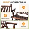 Karl Home | 44 in. Solid Wood Outdoor Rocking Bench - 3 of 4