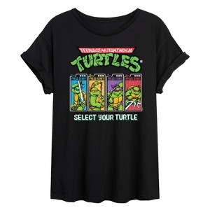 Women's - Teenage Mutant Ninja Turtles - Select Oversized Graphic T-Shirt - 1 of 4