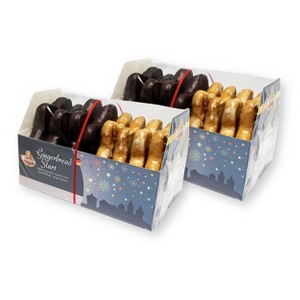 Wicklein Nurnberger Gingerbread Lebkuchens 2 Assorted STARS Glazed & Dark Chocolate Glazed Fruit Filling 6.17 Oz./175 g. (Pack of 2) - 1 of 4
