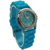 Olivia Pratt Every Day Thin Band Silicone and Rhinestones Colorful Women Watch - 3 of 3