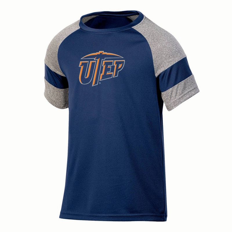 NCAA UTEP Miners Boys&#39; Gray Poly T-Shirt, 1 of 4