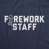 Mens Firework Staff Tshirt Funny 4th Of July Independence Day Graphic Tee - Crazy Dog Men's T Shirt - image 2 of 4