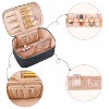 Makeup Bag, Portable Cosmetic Bag, Large Capacity Travel Makeup Case Organizer, Black For Women Toiletry Bag - 3 of 4