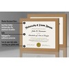 Americanflat 8.5x11 Diploma Frame in Oak with Shatter Resistant Glass - Horizontal and Vertical Formats for Wall and Tabletop ( Set of 2 ) - 4 of 4