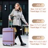 3pc Lightweight Luggage Sets,  Expandable Hardshell Spinner Suitcase with TSA Lock 20''/24''/28'' 4M -ModernLuxe - 2 of 4