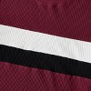 PATPAT Family Matching Outfits Cotton Rib Knit Colorblock Long Sleeve Sweatshirts Tops Sets, Burgundy - 4 of 4