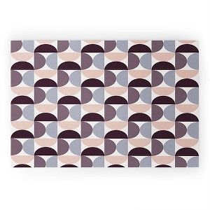 Colour Poems Patterned Geometric Shapes CCI Looped Vinyl Welcome Mat - Society6 - 1 of 4