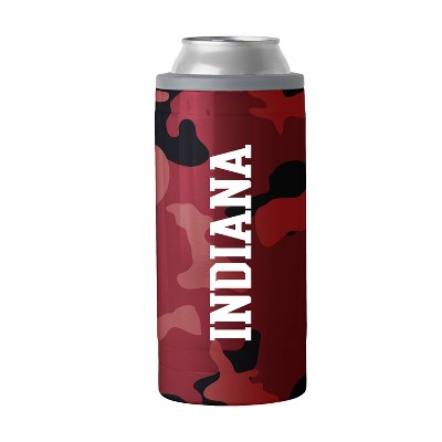 NCAA Indiana Hoosiers 12oz Slim Can Camo Cooler