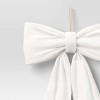 20" Christmas Velvet Bow Ornament White - Wondershop™ - 3 of 3