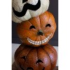 Stacking Jack-O-Lanterns – Painted Metal Halloween Decoration by Kalalou - 3 of 3