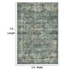 IHOMEADORE Indoor and Outdoor 7ft x 5ft Vintage  Machine Washable Area Rug Pet Friendly - 2 of 4