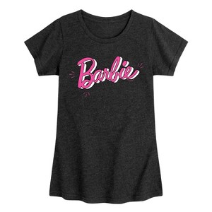 Girls' - Barbie - Sketch Original Fitted Short Sleeve Graphic T-Shirt - 1 of 4