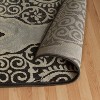 Traditional Damask Medallion Indoor Area Rug or Runner by Blue Nile Mills - 3 of 4