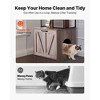 VEVOR Cat Litter Box Enclosure Furniture,23.6 in Hidden Litter Box Cabinet with Storage Shelves,Modern Style,Waterproof Cat Washroom Side Table,Brown - 3 of 4