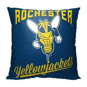 NCAA Rochester Yellowjackets Alumni Throw Pillow 18x18 Inches - 1 of 2