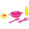 Lissi: 11" Baby Doll & Bathtub Set - Pink - Water-Safe Hard Body, Accessories - 3 of 4