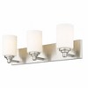 Soledad 3-Light Vanity Light - Minimalist Steel Design with Chic White Glass Shades - 2 of 4
