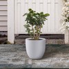 Rosemead Home & Garden, Inc. Kante  Fiberglass Indoor Planter Pots White 9.8" x 9.8" x 9" - 3 of 4