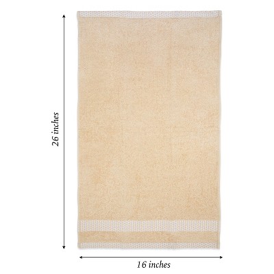 Tan Cotton Yarn Dyed Kitchen Towel Set, 3 Pack