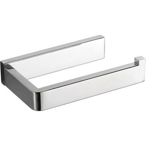 Toilet Paper Holder Chrome, Bathroom Toilet Roll Holder, Stainless Steel Square Tissue Holder Rack Wall Mounted for Kitchen Washroom - 1 of 4