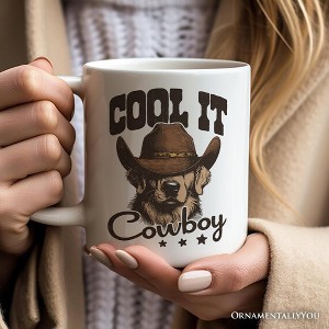 Cool It Cowboy Mug, Retro Western Golden Retriever Country Lovers Gift| OrnamentallyYou - 1 of 3
