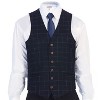 Gioberti Men's 6 Button Slim Fit Formal Herringbone Tweed Vest - 3 of 3