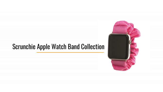 Olivia Pratt Solid Scrunchie Apple Watch Band, 2 of 5, play video