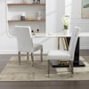 APRILSOUL38.20"Set of 2 Modern Dining Chairs with Plush Velvet Upholstery, Sturdy Stainless Steel Legs - 4 of 4