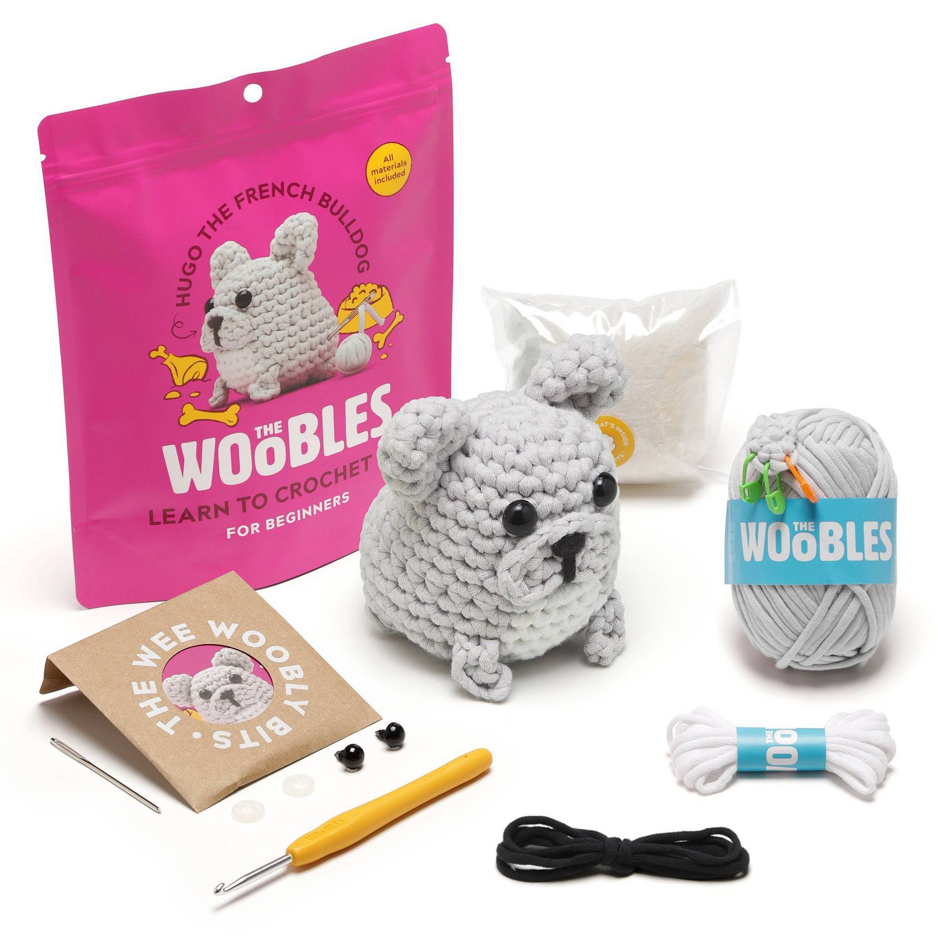 The Woobles Hugo the Frenchie Crochet Kit