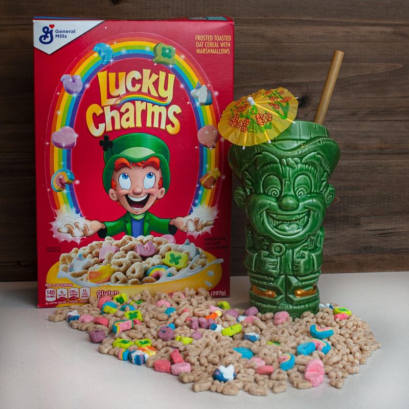 Beeline Creative Geeki Tikis General Mills 16-Ounce Ceramic Mug | Lucky Charms Lucky the Leprechaun, 3 of 7