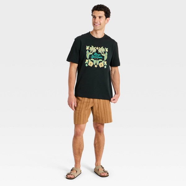 Camiseta gráfica de manga corta para hombre - Goodfellow & Co™ x Reyn Spooner Negro 3
