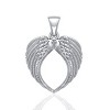 Slickblue Women’s Sterling Silver Angel Wing Necklace with 18” Chain and Gift Box, Symbolic Pendant - 3 of 4