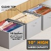 3 Pack 86qt Under Bed Storage Containers with Lids - 10" High Large Organizers for Bedroom, Closet, Clothes, Bed Sheets  - SpaceAid - 3 of 4