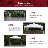 FDW Party Tent Portable Outdoor Canopy Tent Sturdy  Easy Assembly Outdoor Tents for  Wedding Partfor Camping Shelter BBQ Cater Events Beach - 4 of 4