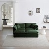 GDFStudio Yule Modern 76.7" Chenille Upholstered Loveseat with Pillows - 2 of 4