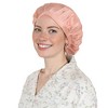 Anna-Kaci Women Satin Sleep Bonnet Adjustable Tie Back Hair Protection Cap for All Hair Types - 4 of 4