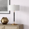 Hudson and Canal 25" Tall 2-Light Table Lamp with Fabric Shade - 3 of 4