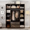 FUFU&GAGA Minimalism Wood - Grain Wardrobe Armoire with Ample Storage - 6 - Door Closet for Bedroom Organization - 2 of 4