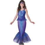 Halloween Express Girls' Mysterious Mermaid Halloween Costume - Size 12-14  - Blue