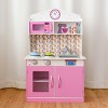 Costway Kids Wooden Pretend Cooking Playset Cookware Play Set Kitchen Toys Toddler Gift - 3 of 4