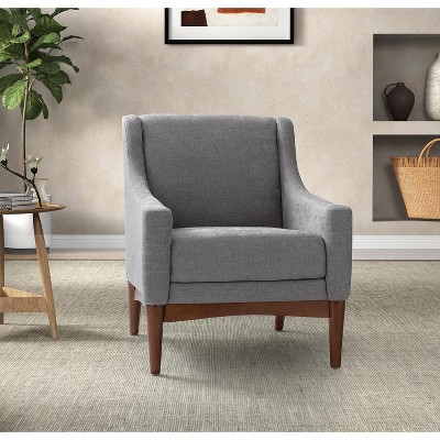 Gerard Mid-century Modern Style Armchair with Sloped Arms | ARTFUL LIVING DESIGN